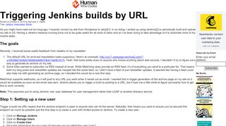 
                            3. Triggering Jenkins builds by URL - Human Who Codes