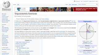 
                            7. Trigonometric functions - Wikipedia