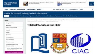 
                            11. Trilateral Workshops CIAC HKBU | Research groups | Imperial ...