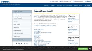 
                            4. Trimble Support | Support A-Z