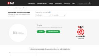 
                            4. Trimoda - Avaliação por consumidores - Ebit