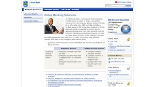 
                            5. Trinidad and Tobago - Online Banking Solutions - RBC Royal Bank