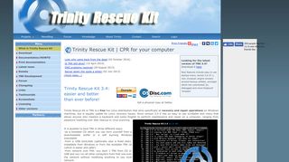 
                            7. Trinity Rescue Kit | CPR for your computer