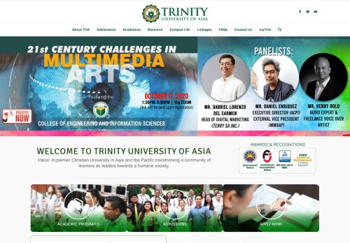 
                            3. Trinity University of Asia – A premier Christian University in Asia and ...