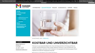 
                            7. Trinkwasser - Mainzer Stadtwerke AG
