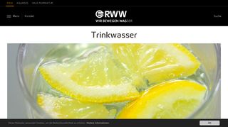 
                            11. Trinkwasser - RWW Rheinisch-Westfälische Wasserwerksgesellschaft ...