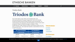 
                            12. Triodos Bank – ETHISCHE BANKEN