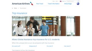 
                            11. Trip insurance − Plan travel − American Airlines