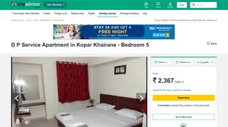 
                            10. TripAdvisor - D P Service Apartment in Kopar Khairane - Bedroom 5