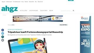 
                            6. Tripadvisor kauft Ferienwohnungsportal Housetrip - Allgemeine Hotel ...