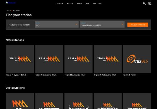 
                            5. Triple M: Stream live radio and listen to podcasts