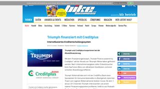 
                            8. Triumph finanziert mit Creditplus - bike und business