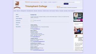 
                            11. Triumphant College Namibia -Contact Us