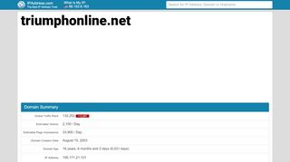 
                            8. TriumphOnline | Login - triumphonline.net | IPAddress.com