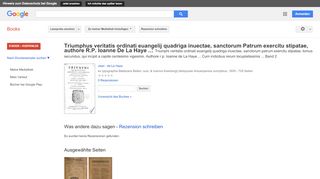 
                            6. Triumphus veritatis ordinati euangelij quadriga inuectae, ... - Google Books-Ergebnisseite