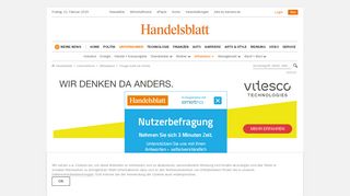 
                            4. Trivago buhlt um Hotels - Handelsblatt