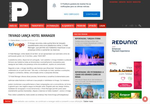 
                            3. Trivago lança Hotel Manager - Publituris - Publituris