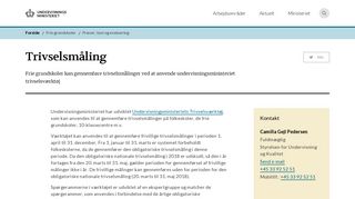 
                            2. Trivselsmåling - Undervisningsministeriet