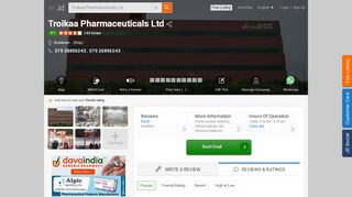 
                            13. Troikaa Pharmaceuticals Ltd, Bodakdev - Pharmaceutical ... - Justdial