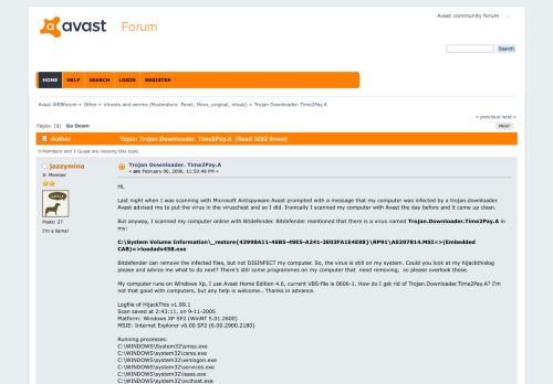 
                            9. Trojan Downloader. Time2Pay.A - Avast WEBforum