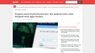 
                            3. Trojaner räumt PayPal-Konten leer: Android-User sollten dringend ...