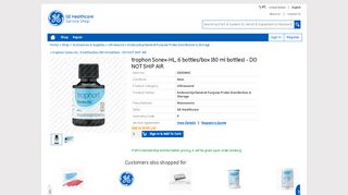 
                            9. trophon Sonex-HL, 6 bottles/box (80 ml bottles) - DO ... - GE Healthcare