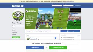 
                            4. Trophy Manager - Acasă | Facebook