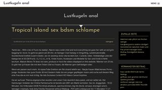 
                            9. Tropical island sex bdsm schlampe / Lustkugeln anal