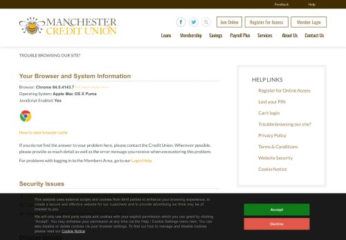 
                            10. Trouble browsing our site? - Manchester Credit Union