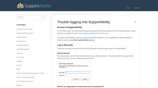 
                            1. Trouble logging into SupportAbility - SupportAbility Knowledge Base