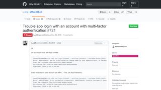 
                            12. Trouble spo login with an account with multi-factor authentication ...