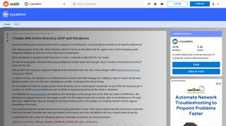 
                            11. Trouble with Active Directory LDAP and Wordpress : sysadmin - Reddit