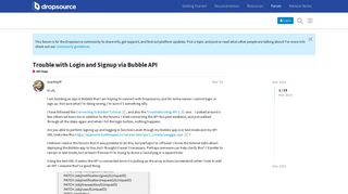 
                            10. Trouble with Login and Signup via Bubble API - API Help - Forum ...