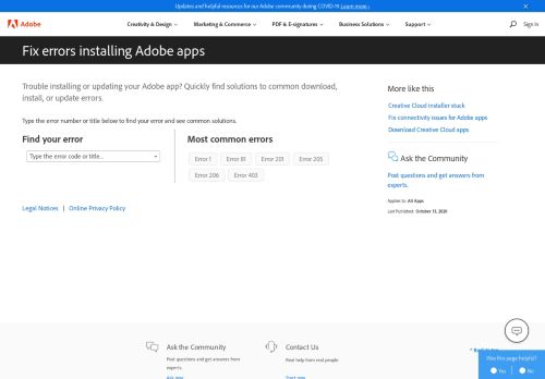 
                            6. Troubleshoot Adobe Creative Cloud download and install issues
