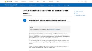 
                            4. Troubleshoot black screen or blank screen errors - Windows Help