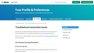 
                            12. Troubleshoot connection issues – Slack Help Center