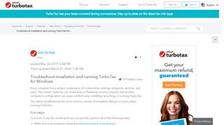 
                            7. Troubleshoot Installing and Running TurboTax on - TurboTax ...