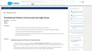 
                            11. Troubleshoot Portal or Community User login issues - Salesforce Help