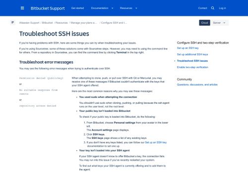 
                            12. Troubleshoot SSH issues - Atlassian Documentation