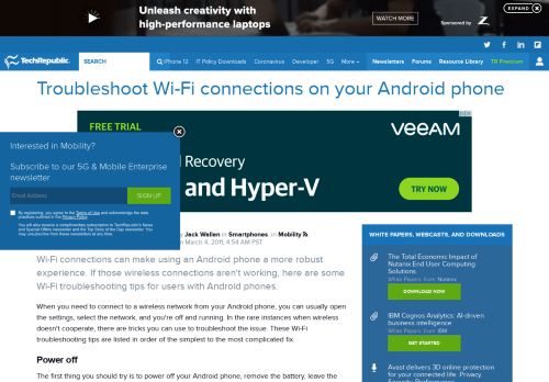 
                            7. Troubleshoot Wi-Fi connections on your Android phone - TechRepublic