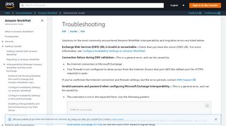 
                            13. Troubleshooting - Amazon WorkMail - AWS Documentation