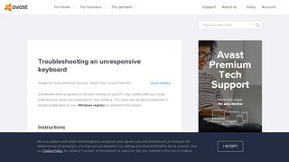 
                            13. Troubleshooting an unresponsive keyboard | Official Avast Support