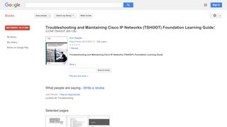 
                            6. Troubleshooting and Maintaining Cisco IP Networks (TSHOOT) ...