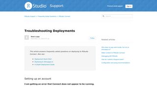 
                            8. Troubleshooting Deployments – RStudio Support