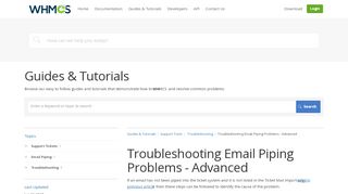 
                            9. Troubleshooting Email Piping Problems - Advanced | Support Tools ...