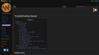 
                            6. Troubleshooting freezes - Wowpedia - Your wiki guide to the World of ...