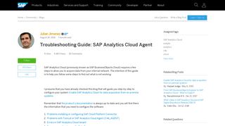 
                            8. Troubleshooting Guide: SAP Analytics Cloud Agent | SAP Blogs