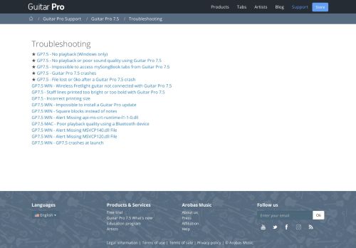 
                            2. Troubleshooting – Guitar Pro Support