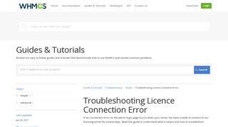 
                            6. Troubleshooting Licence Connection Error - Guides & Tutorials