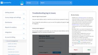 
                            4. Troubleshooting log-in issues | QuestionPro Help Document
